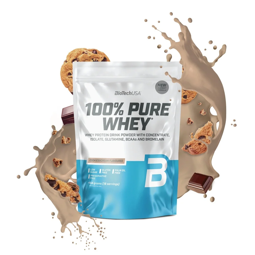 BioTech USA 100% Pure Whey 454 g cookies&cream