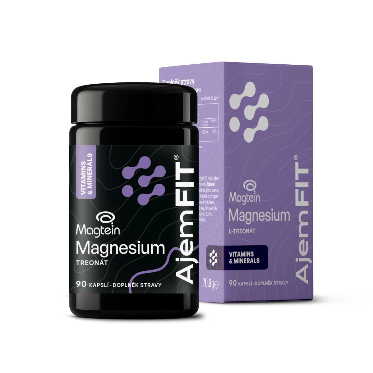 AjemFIT Magnesium L-Treonát (Magtein) - 90 kapslí 