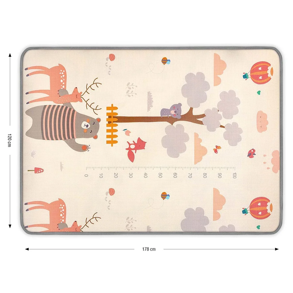 Milly Mally Oboustranná pěnová podložka 178x120 Kinder Animals