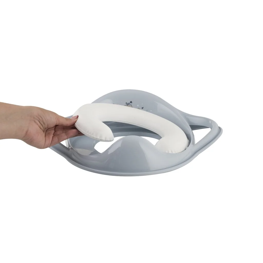 Maltex Redukce na WC s úchyty měkká Velrybka Minimal - satin blue