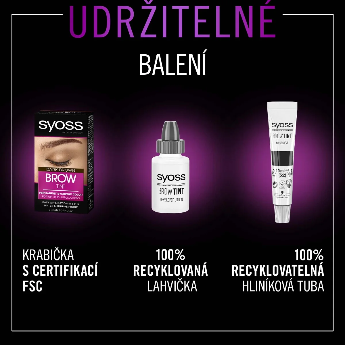 Syoss Brow Tint barva na obočí světle hnědá 17 ml