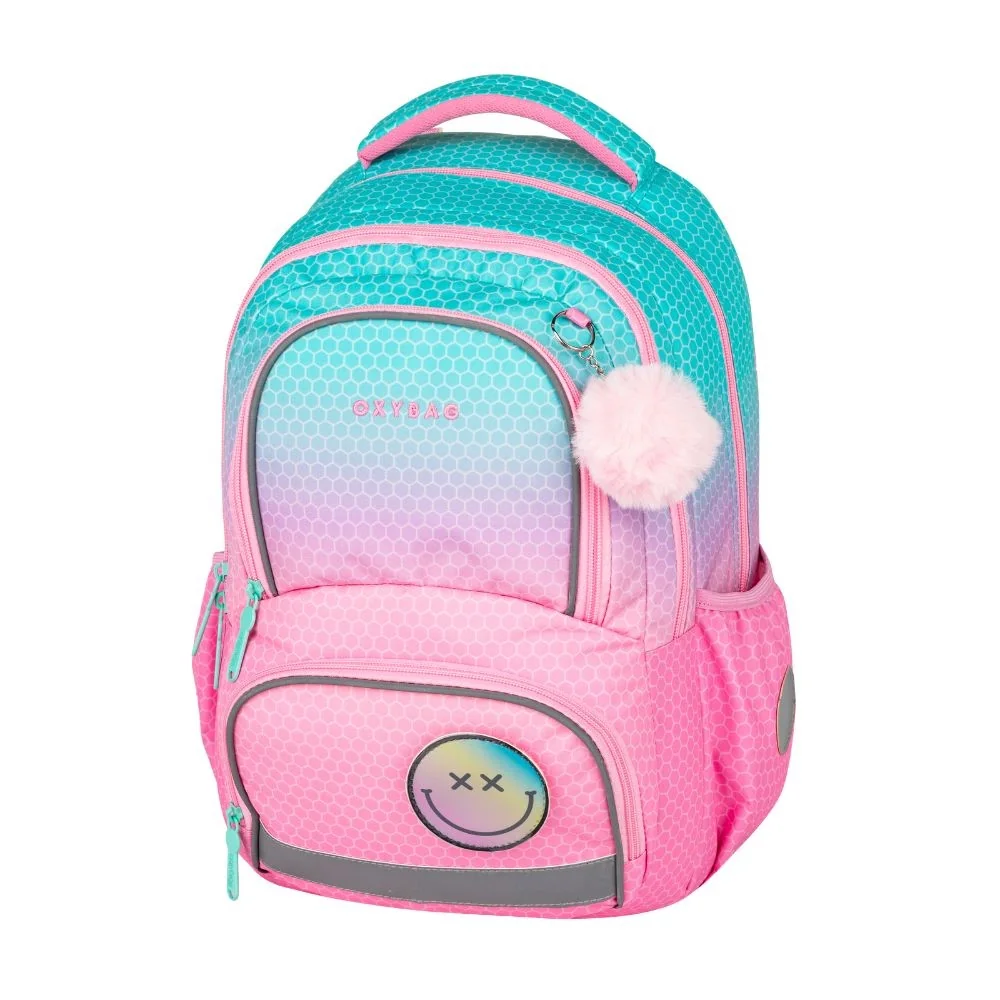 Oxybag OXY NEXT - školní set Ombre Pink 3 ks: batoh, penál, sáček batoh, penál, sáček