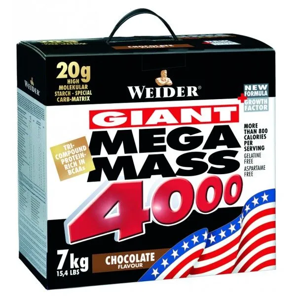 WEIDER Giant Mega Mass 4000  white chocolate-praliné 7000 g