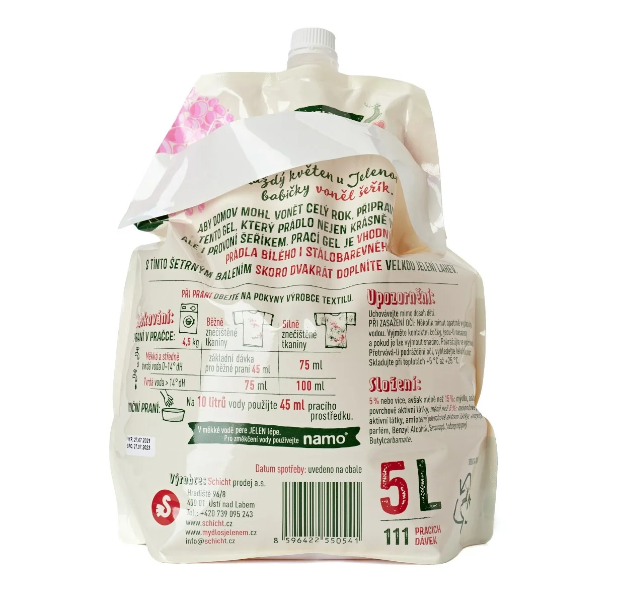 Jelen Prací gel s vůní šeříku refill 5000 ml