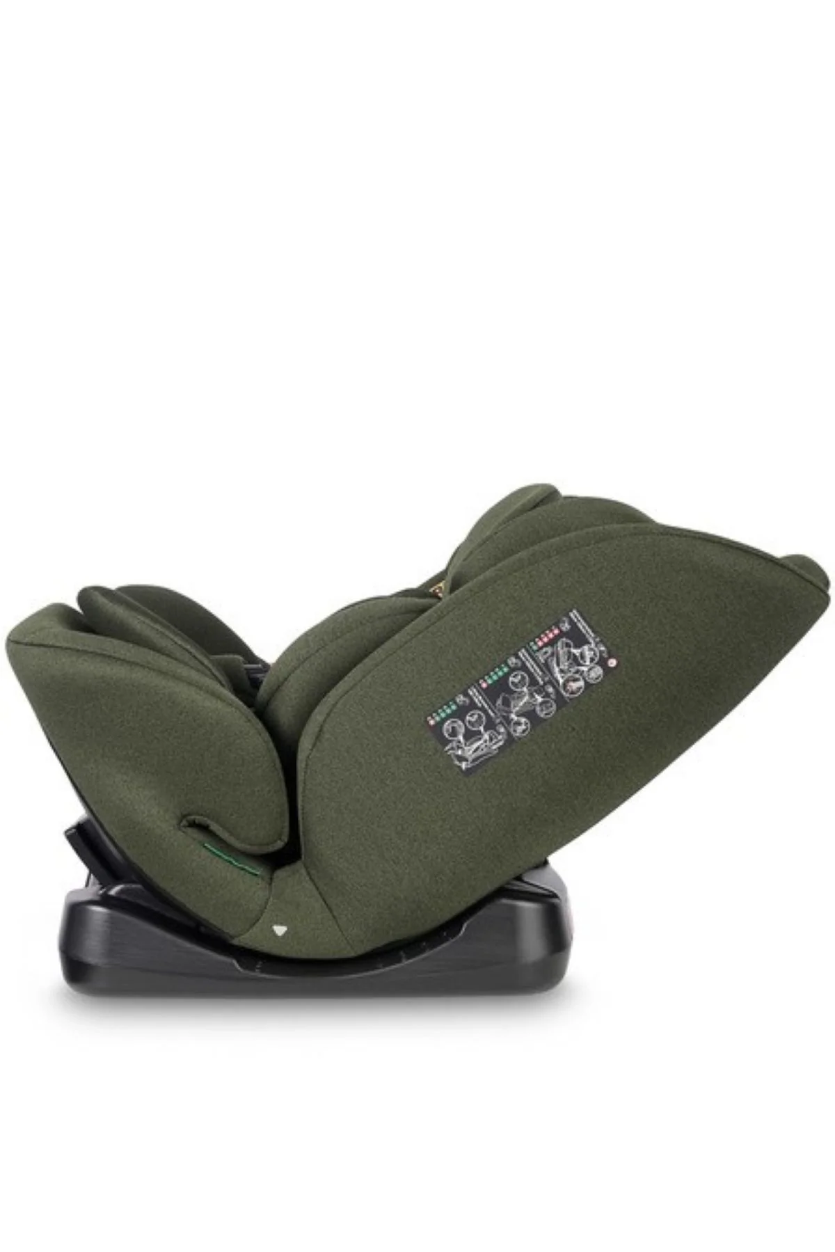 Caretero Dětská autosedačka Mundi i-Size, khaki, 40–150 cm