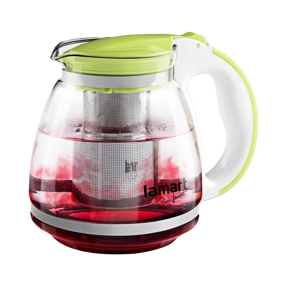 LAMART LT7028 Verre 1,5 l čajová konvice zelená