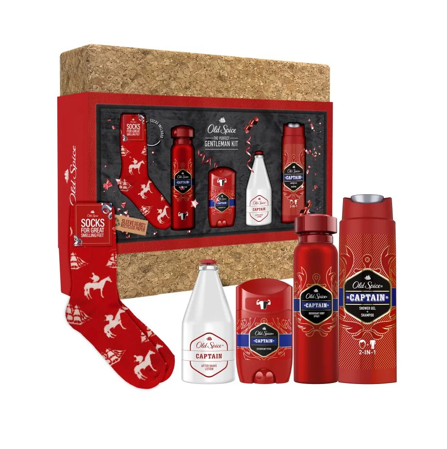 Old Spice Cork Box dárková sada s ponožkami
