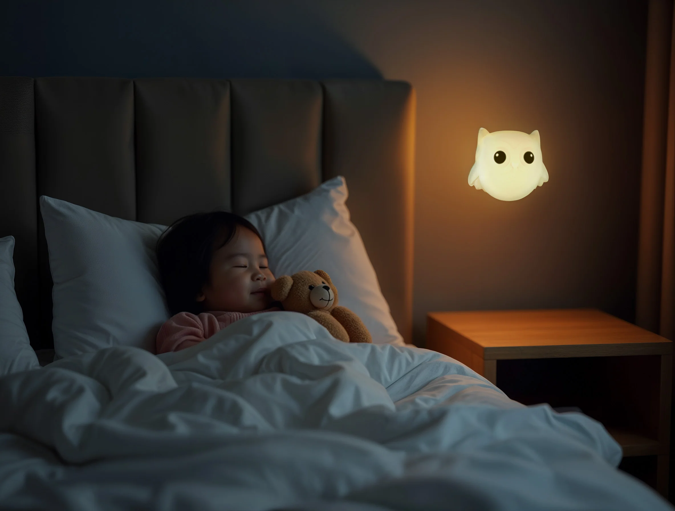 Zopa Silikonové nástěnné noční světlo, Owl 1