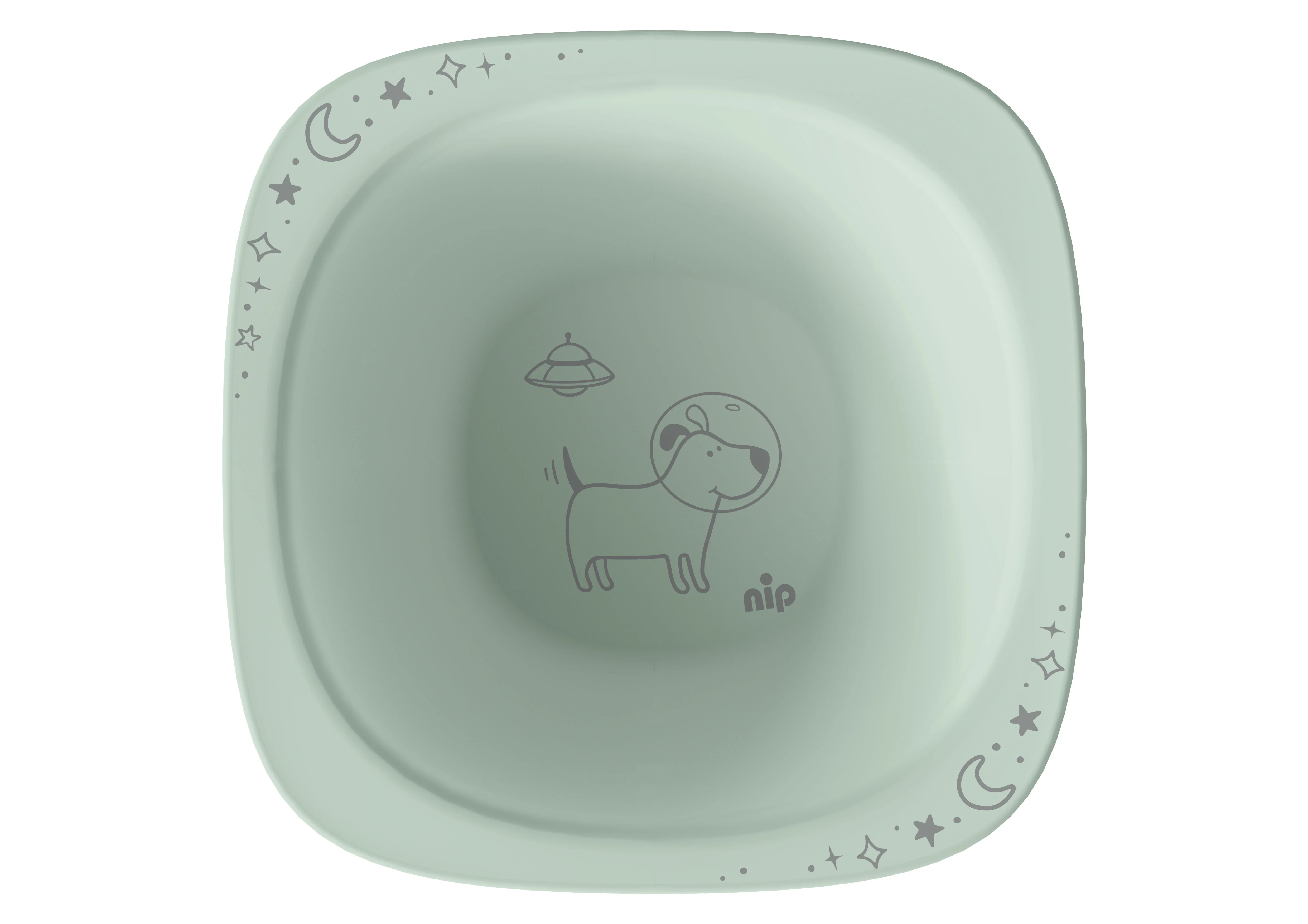 nip NATURE line miska, 4m+, 2ks, green