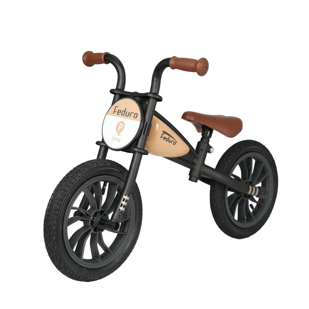 QPlay Odrážedlo Feduro Beige, věk 3-6 let, do 30 kg