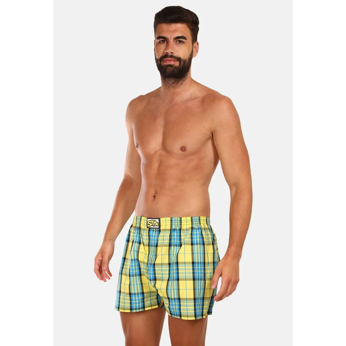 Styx Pánské trenky klasická guma vícebarevné (A1002) XL