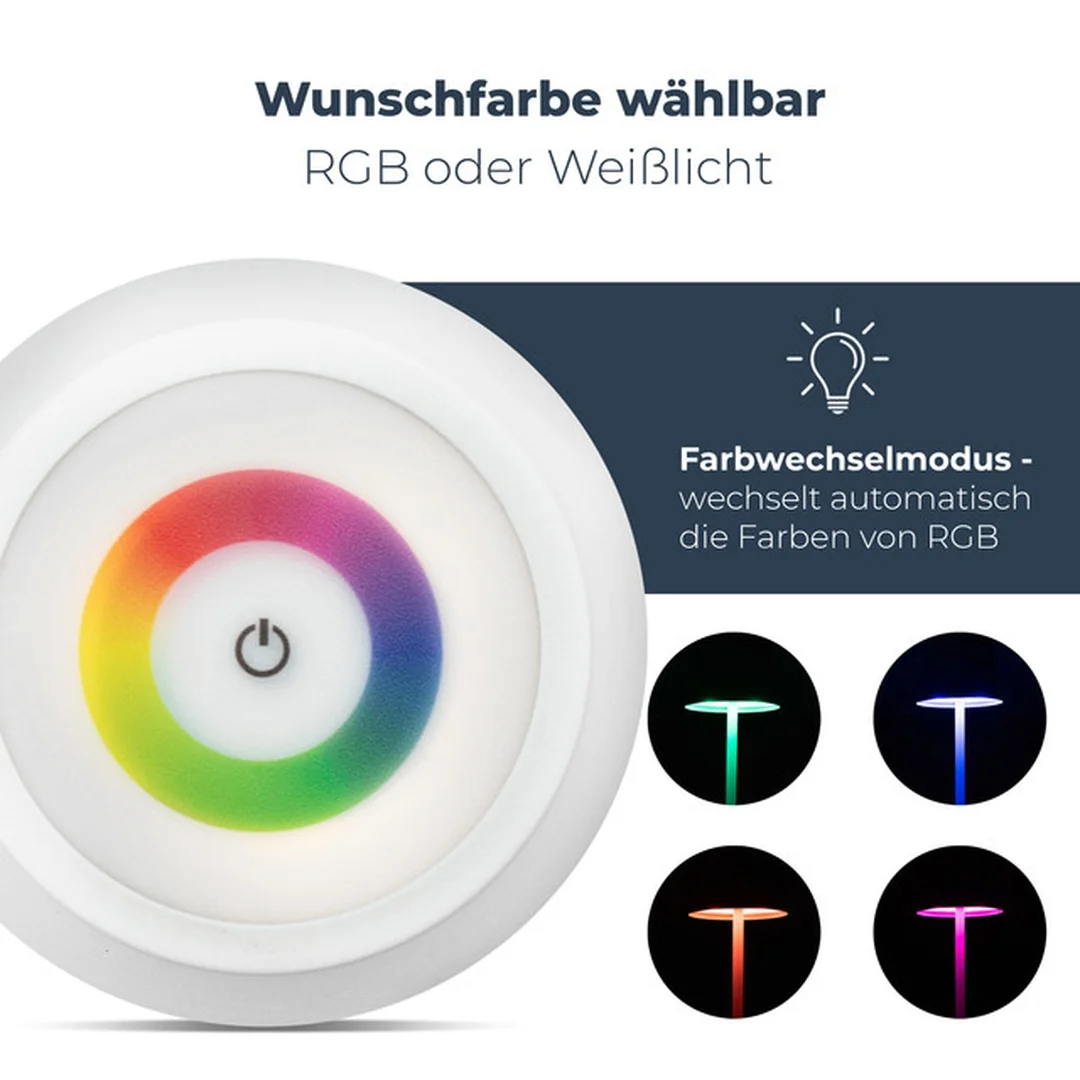 Classbach TL 4025 LED Dobíjecí stolní lampa bílá 38 cm