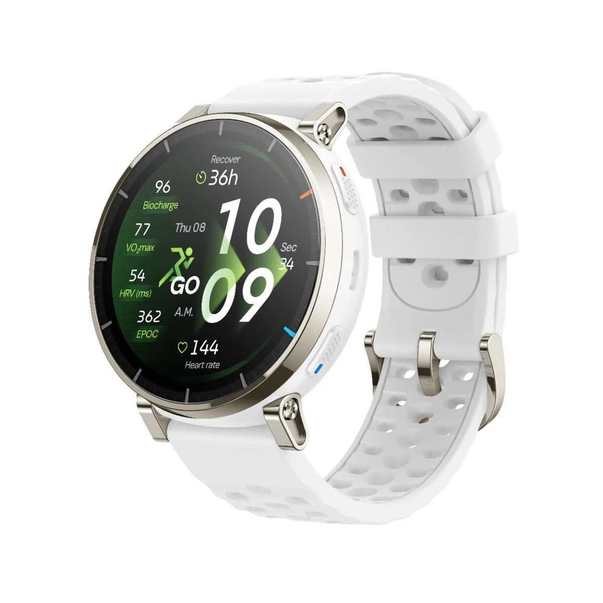 Amazfit Active 3 Premium chytré hodinky Aero White