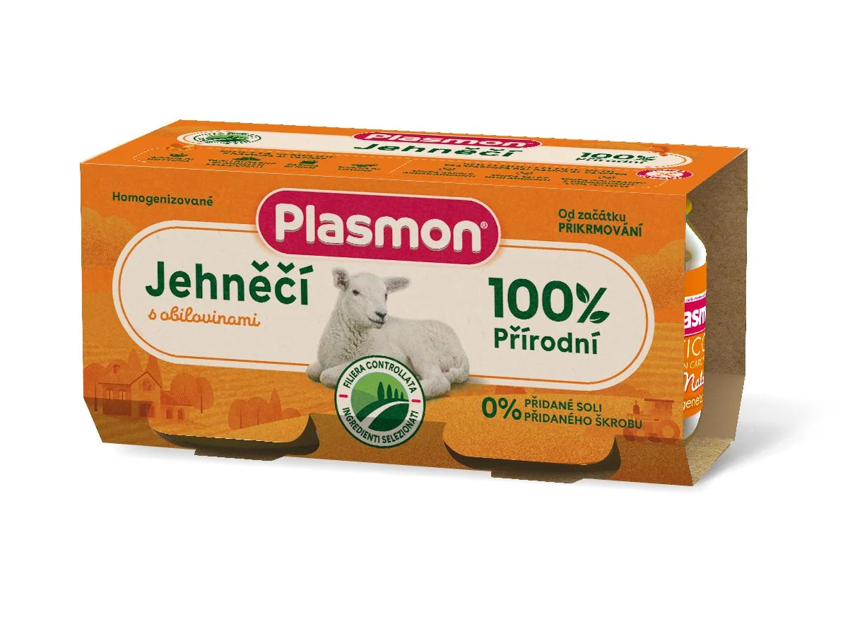 Plasmon Jehněčí masíčko příkrm od ukončeného 4. měsíce 2x80 g