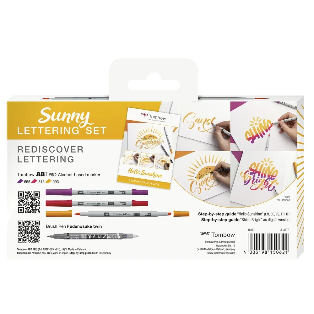 Tombow Sada Sunny Lettering Set