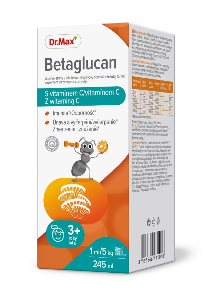 Dr. Max Betaglukan + vitamin C 245 ml