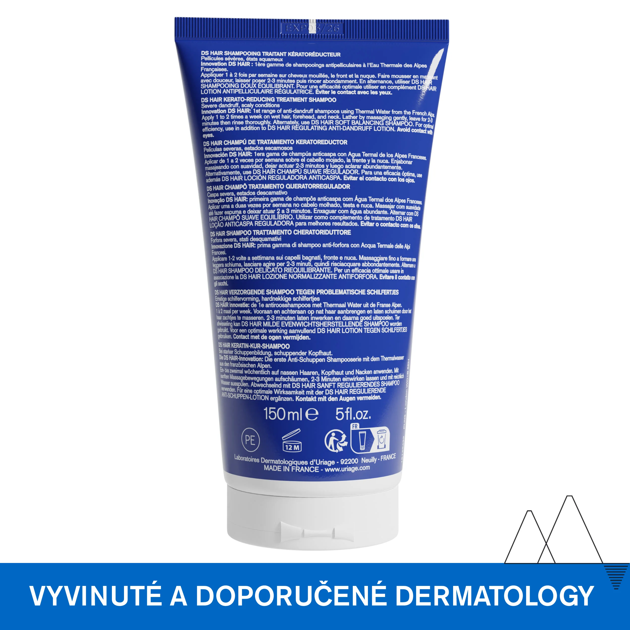 Uriage DS Hair Kerato-Reducing Shampoo šampon na podrážděnou pokožku 150 ml