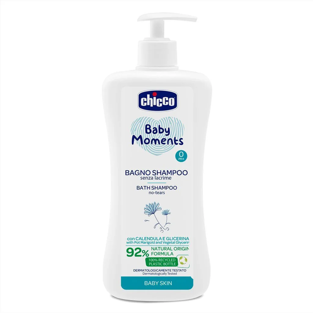 Chicco Sprchový gel 2v1 s dávkovačem Baby Moments 0m+ 750 ml