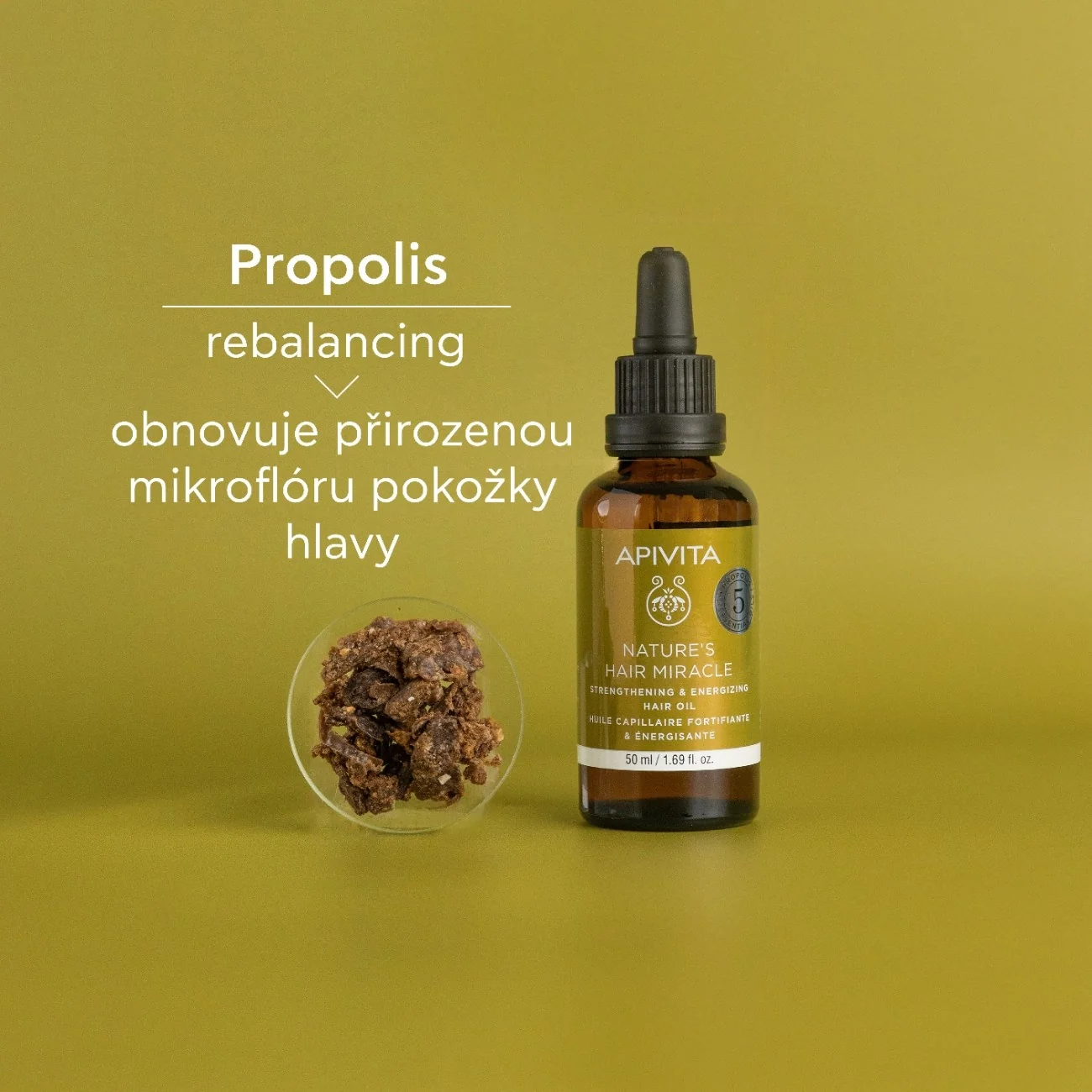 APIVITA Nature’s Hair Miracle posilujicí olej na vlasy 50 ml