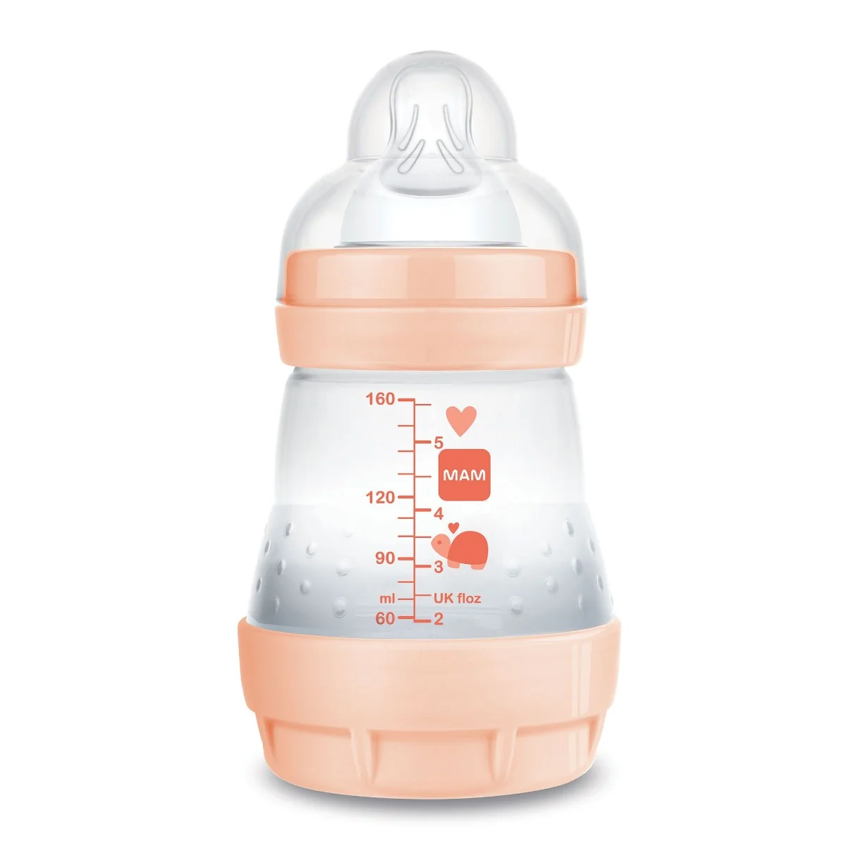 MAM Láhev Anti-Colic 0m+ 160 ml 1 ks oranžová