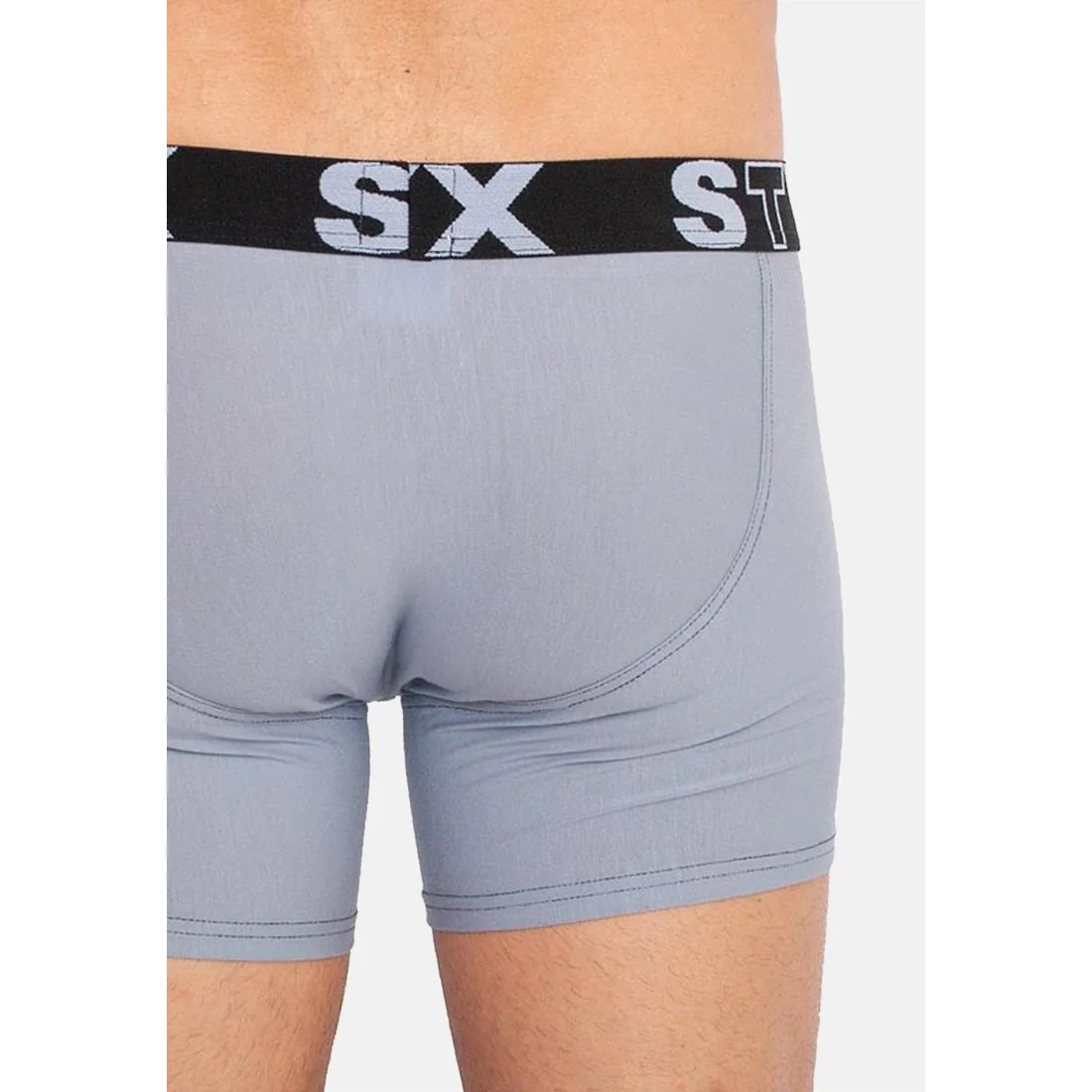 Styx Pánské boxerky long sportovní guma světle šedé (U1067) L