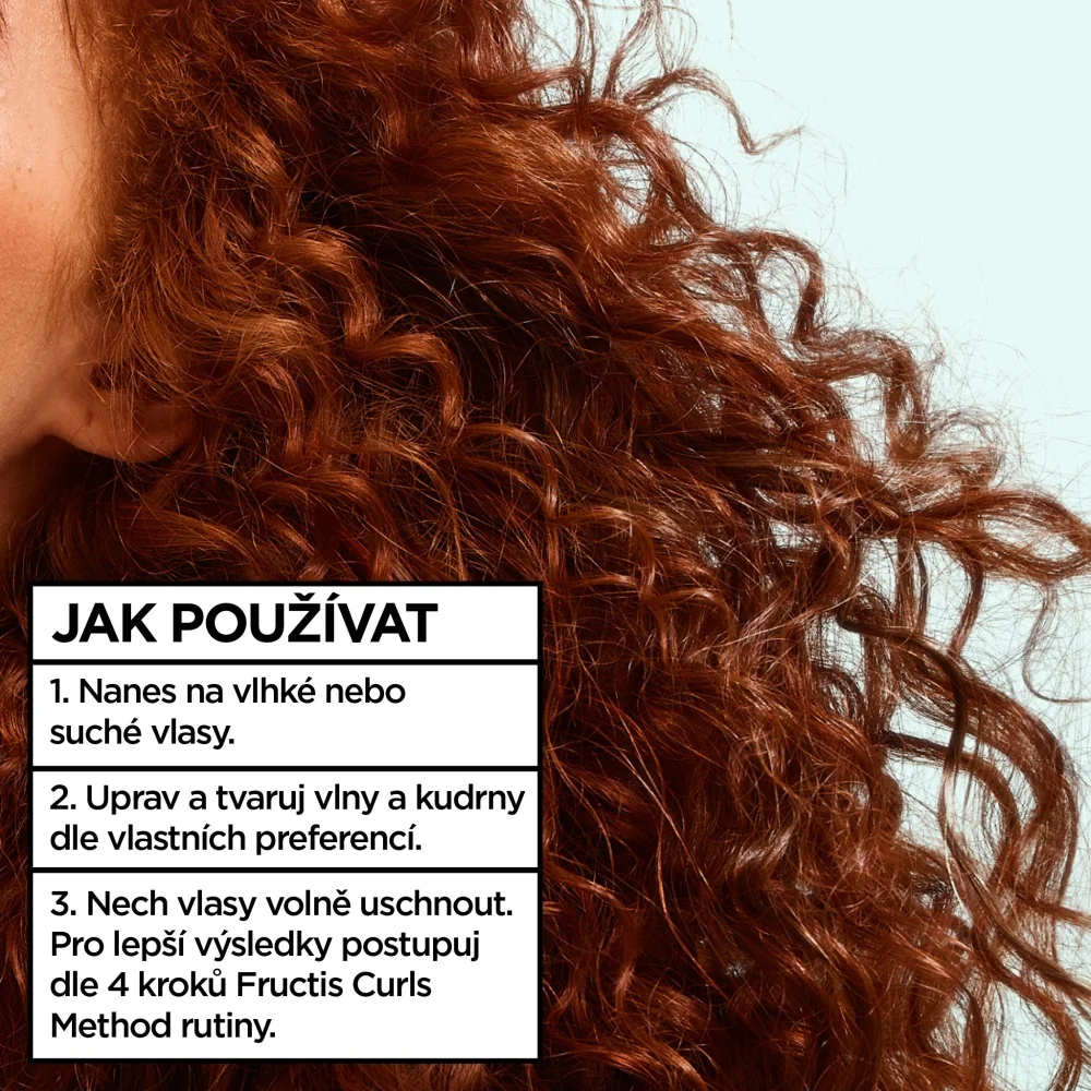 Garnier Fructis Curls hydratační bezoplachový krém na vlnité a kudrnaté vlasy 260 ml