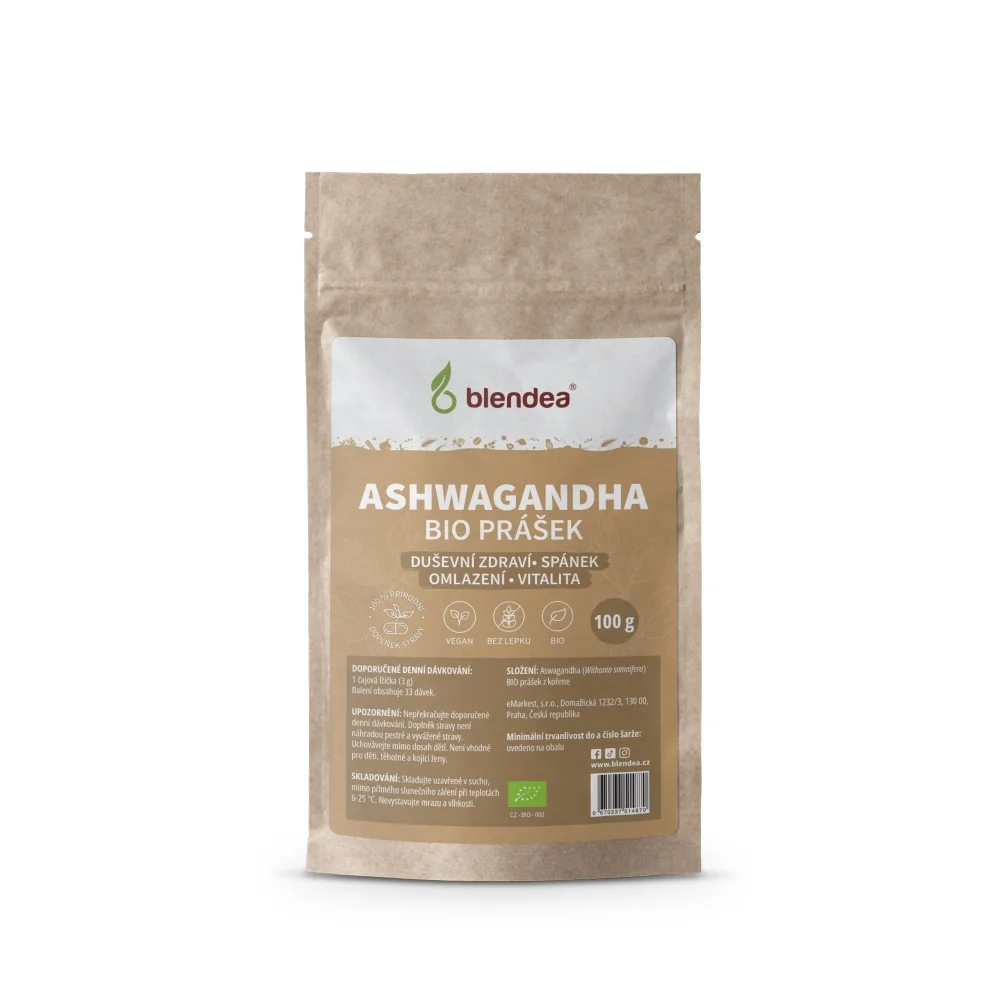 Blendea ASHWAGANDHA BIO prášek 100 g