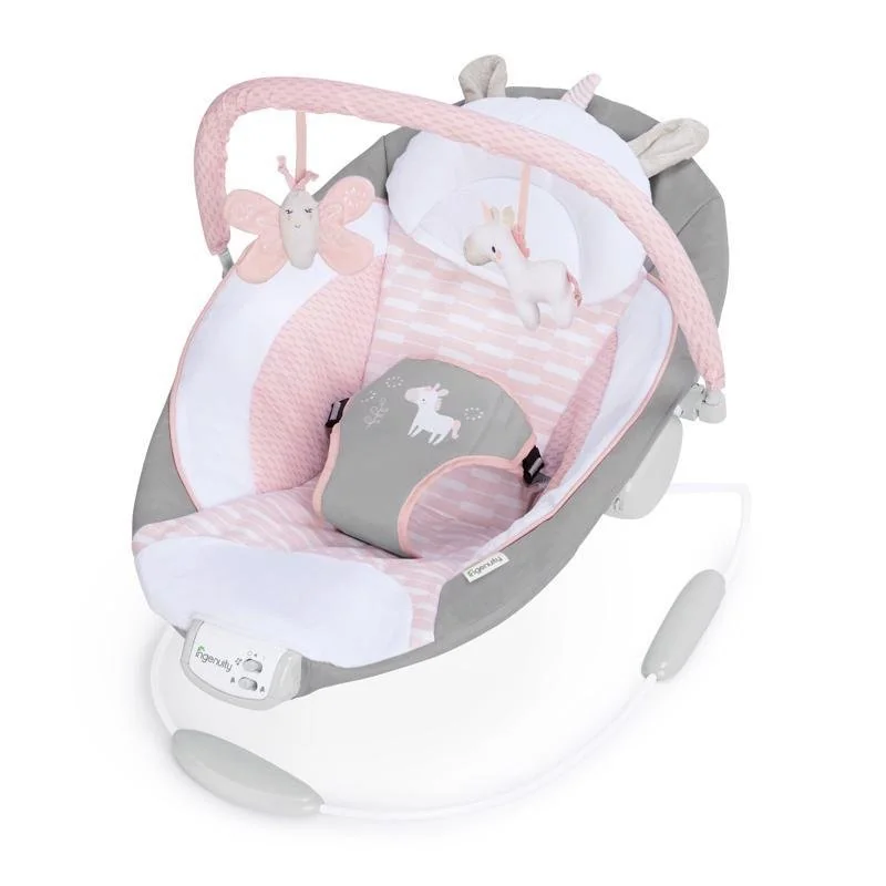 Ingenuity Lehátko vibrující s melodií Flora the Unicorn™ 0m+ do 9 kg