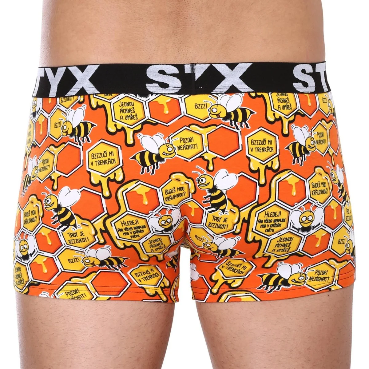 Styx 3PACK pánské boxerky art sportovní guma vícebarevné (3G13714) XL