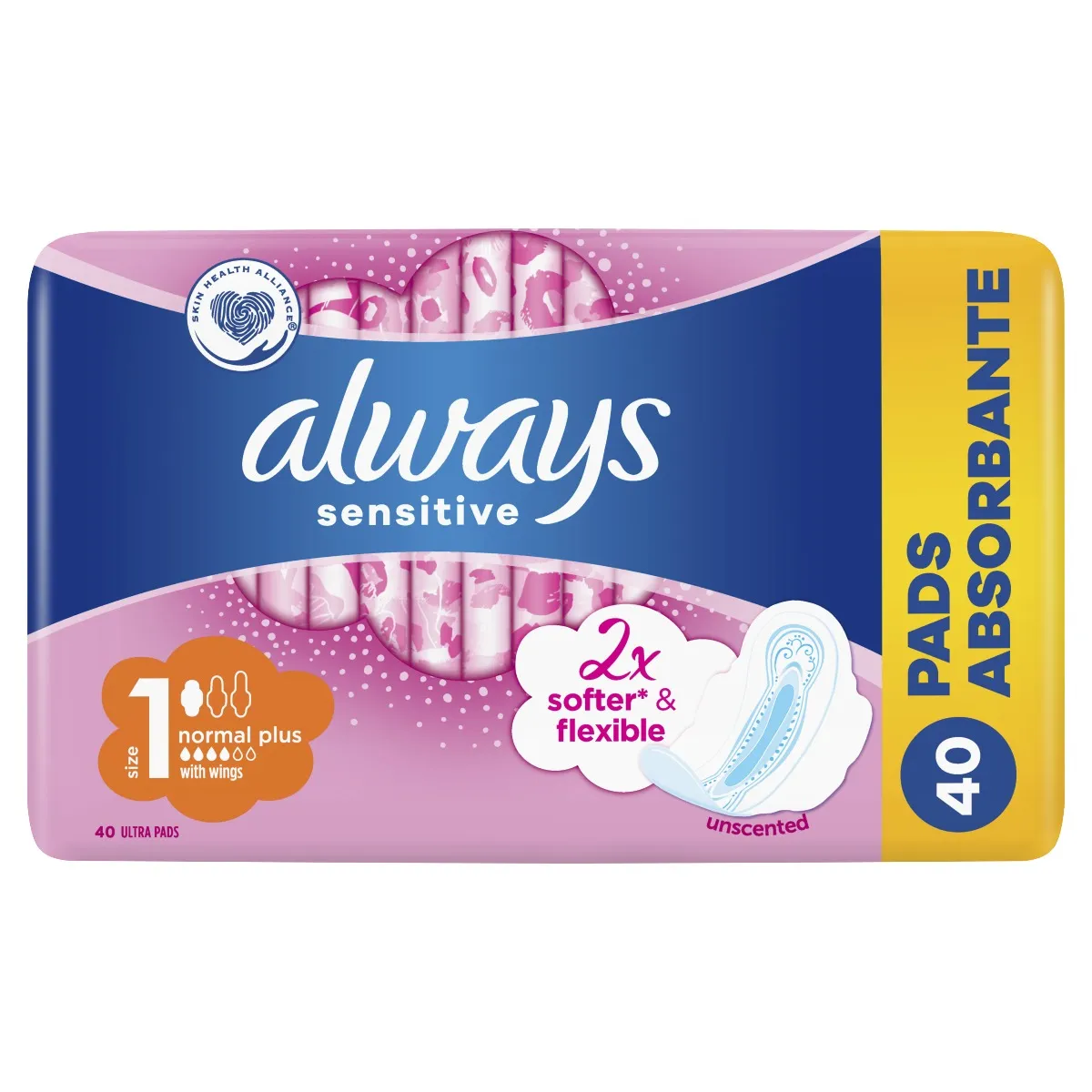 Always Ultra Sensitive Normal Quatro vložky 40 ks