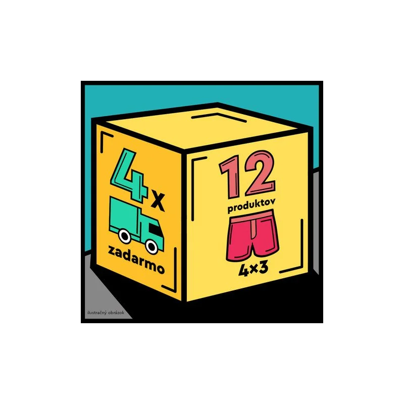 Nedeto 4x 3PACK pánské trenky - čtvrtletní roční předplatné XL