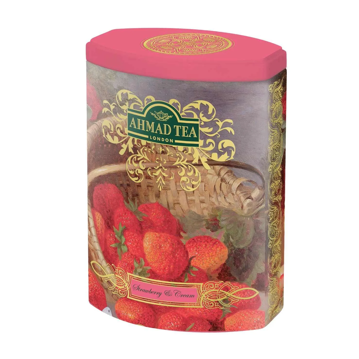 Ahmad Tea Fine Tea Collection Strawberry & Cream sypaný čaj 100 g