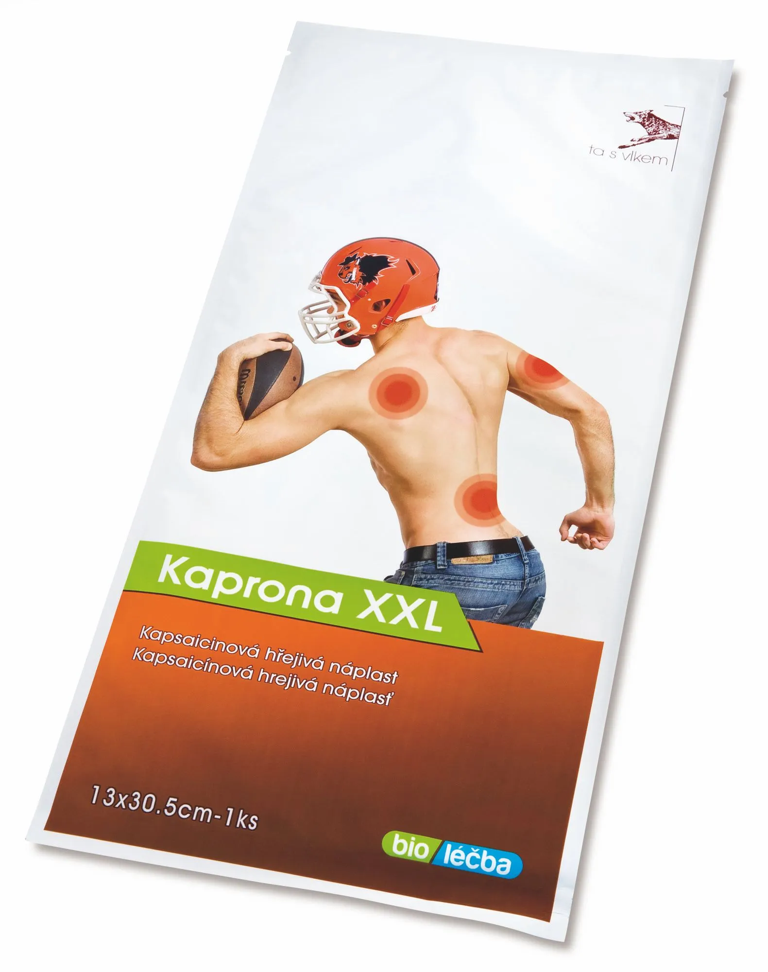 Kaprona XXL Kapsaicinová prohřívací náplast 13x30,5 cm