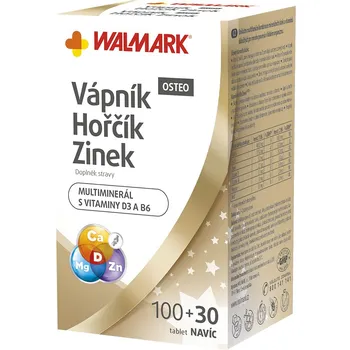 Walmark Vápník Hořčík Zinek OSTEO 100+30 tablet Vánoce 2018
