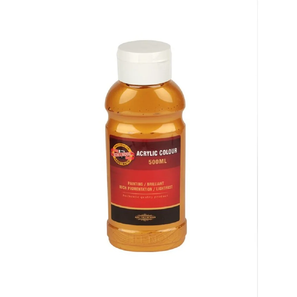 KOH-I-NOOR 1627/0810 - akrylová barva 500 ml, zlatá