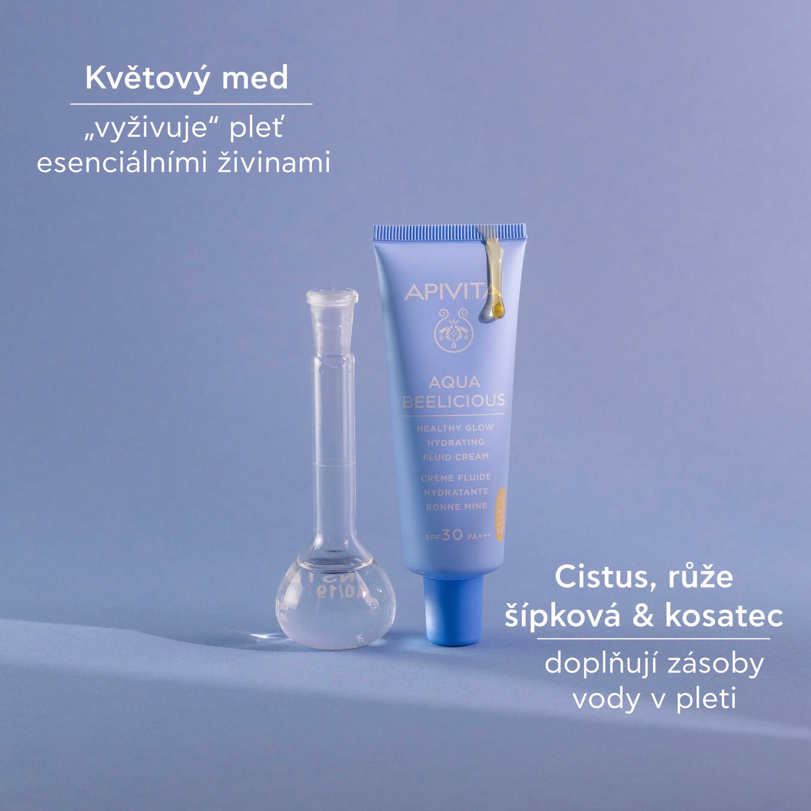 APIVITA Aqua Beelicious SPF30 tónovaný hydratační krém 40 ml