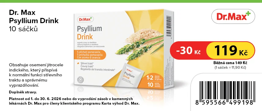 Dr. Max Psyllium Drink 10 sáčků Dr. Max Psyllium Drink 10 sáčků