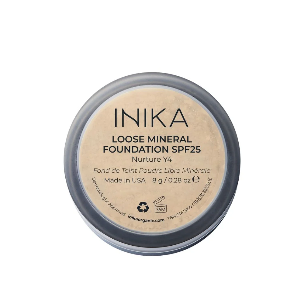 Inika Organic Přírodní sypký minerální pudrový make-up SPF25 Nurture 8 g