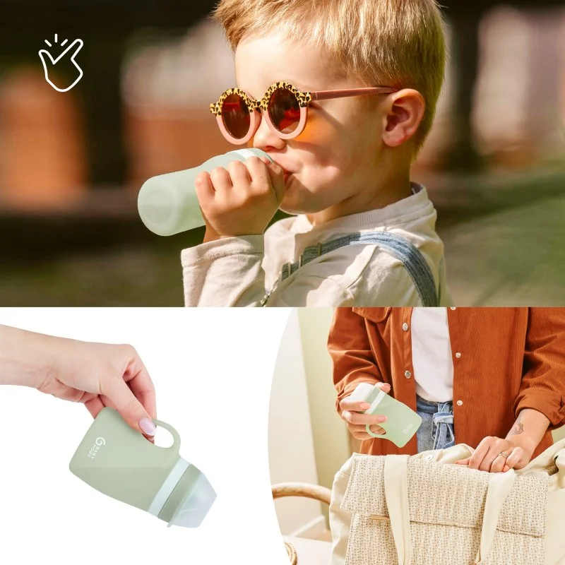 Babymoov silikonová láhev 150ml Green 