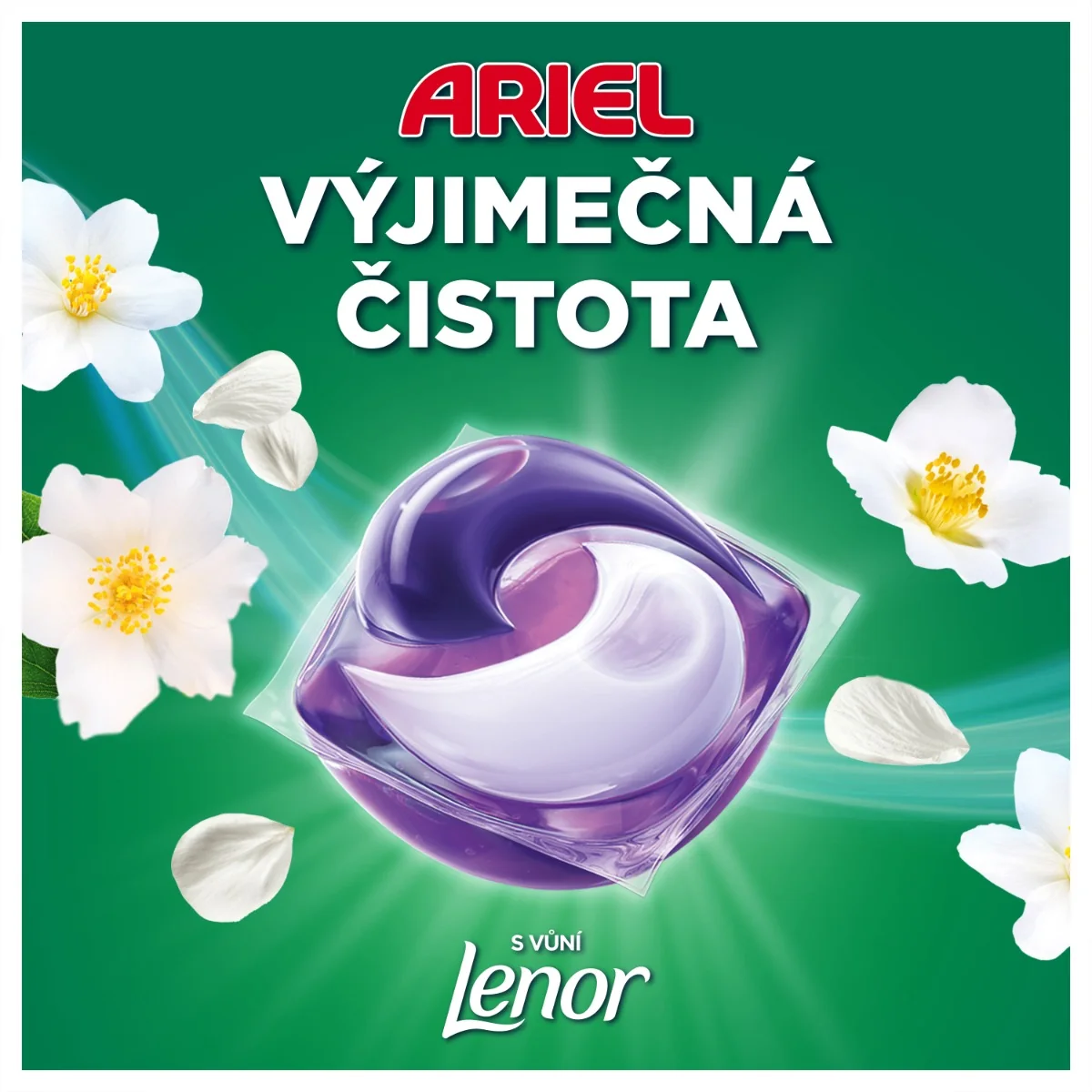 Ariel Fresh Breeze Of Greek Island Allin1 kapsle na praní 60 ks