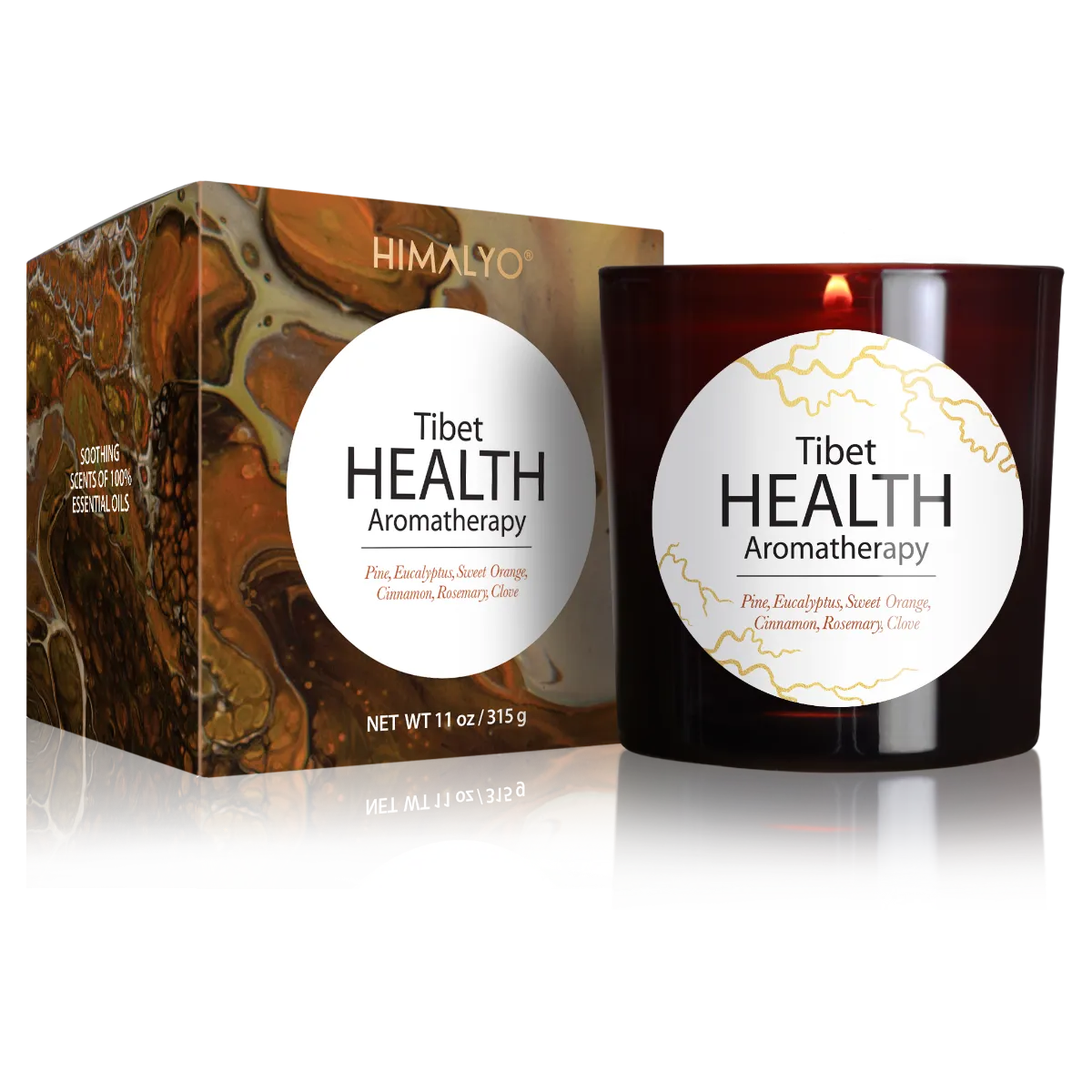 Himalyo Tibet Health Aromatherapy Svíčka 315 g