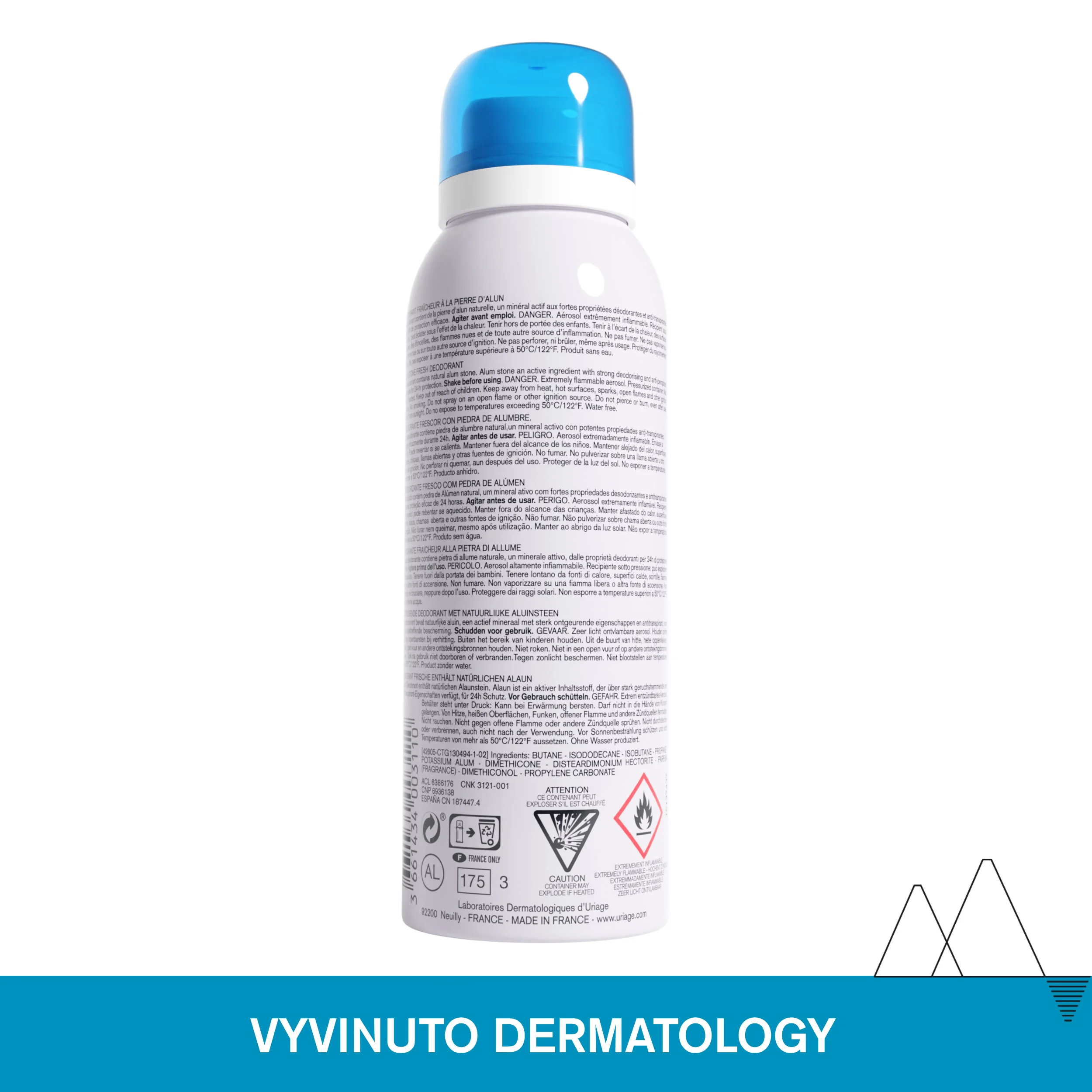 Uriage Deodorant Fresh sprej 125 ml