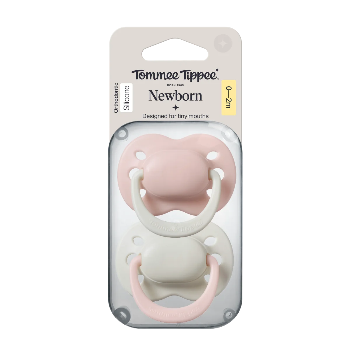 Tommee Tippee Silikonový dudlík Newborn Girl 0-2m 2 ks více barevných variant