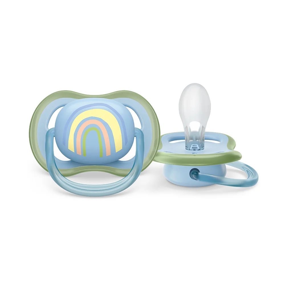 Philips Avent Šidítko Ultra air Obrázek 0–6m chlapec 1 ks duha
