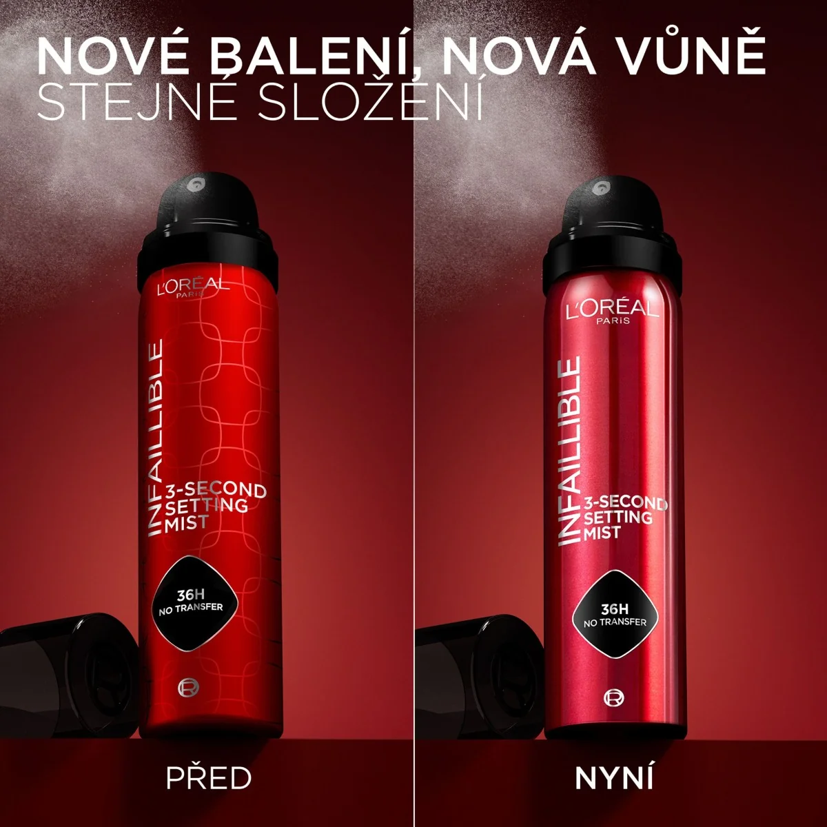 Loréal Paris Infaillible 3 Second Setting Mist fixační sprej 75 ml