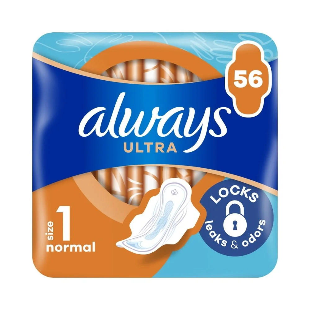 Always Ultra Day Normal hygienické vložky 56 ks