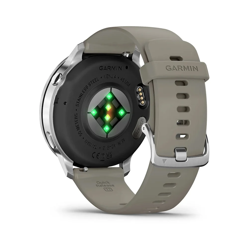 Garmin Venu 4 45 mm chytré hodinky Silver/SilverGray Silicone