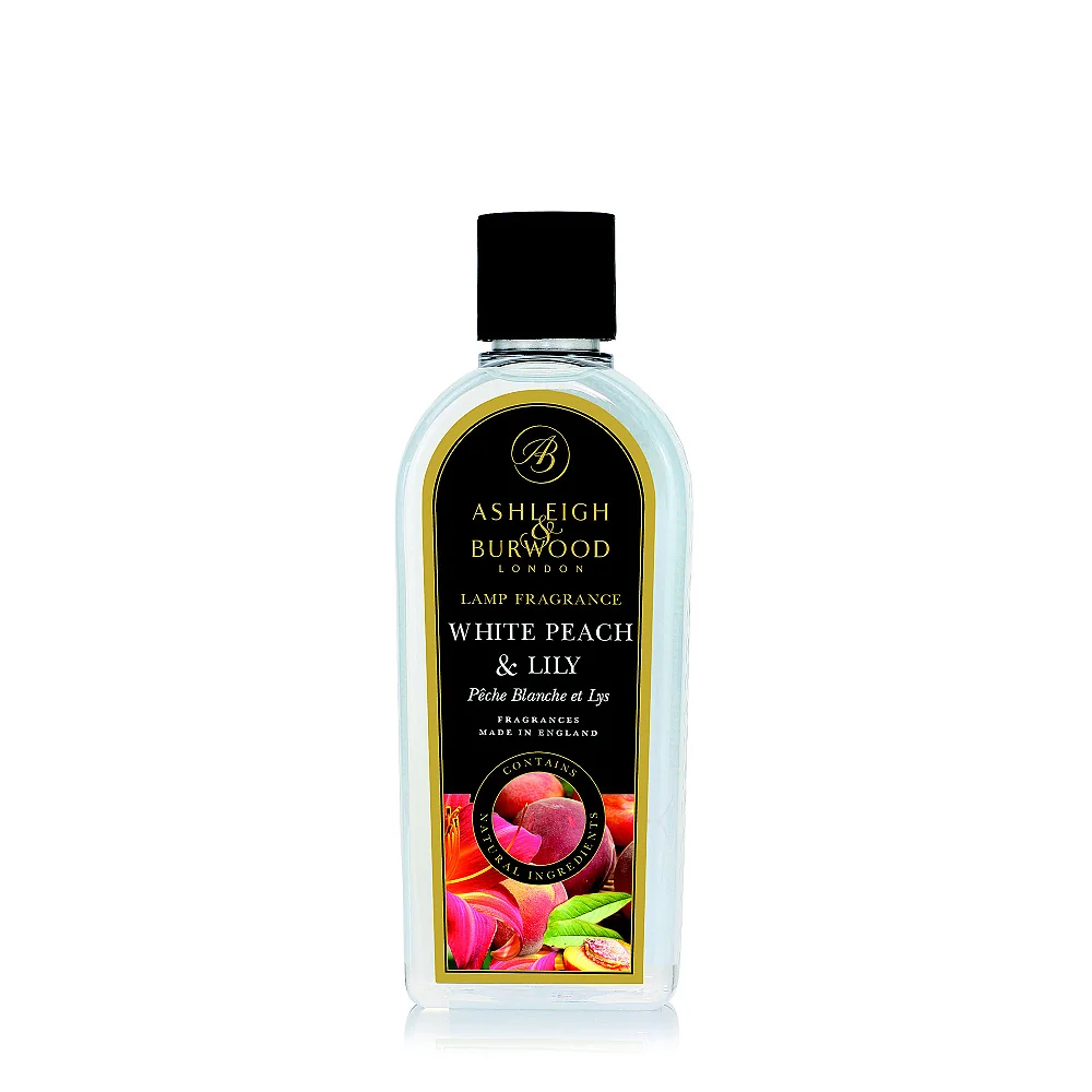 Ashleigh & Burwood London Náplň do katalytické lampy WHITE PEACH & LILY  500 ml