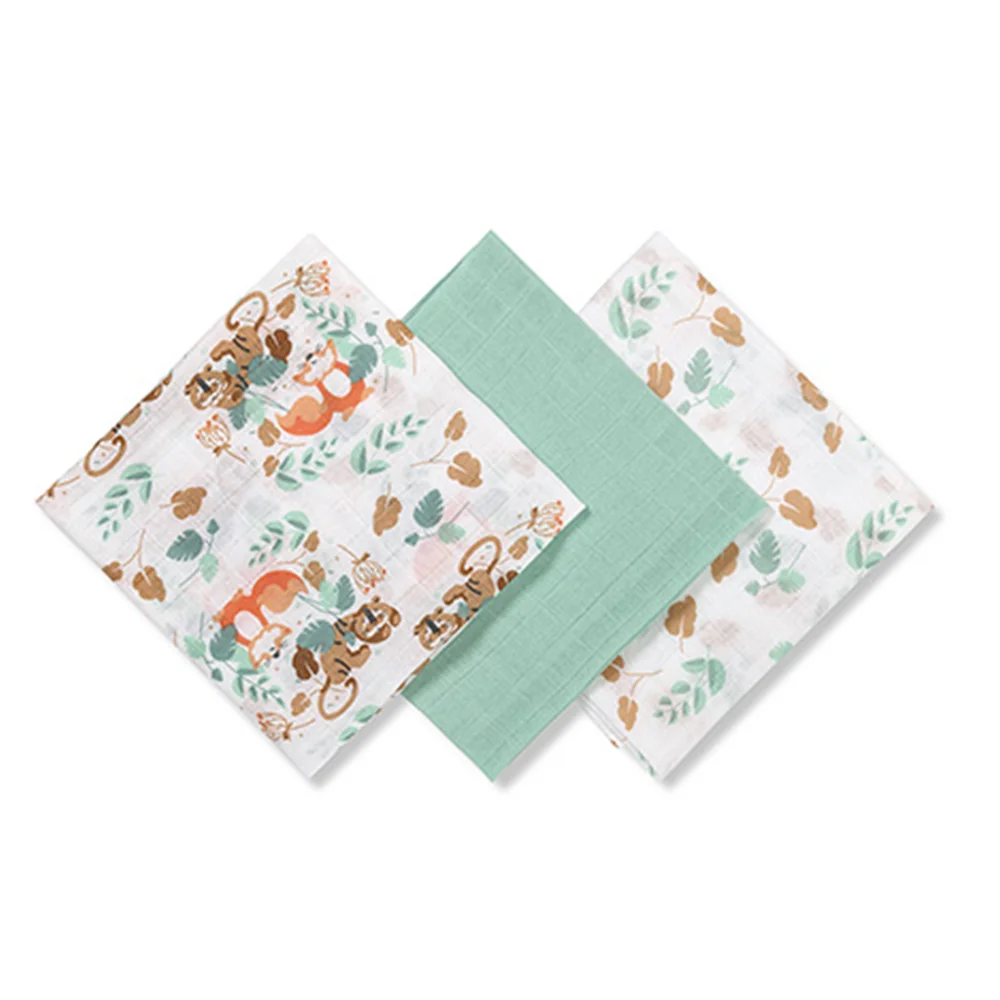 Babyono Pleny mušelínové Super Soft 70x70 cm 3 ks mint