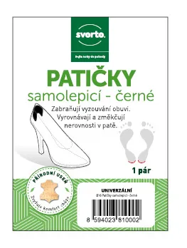 Svorto 016 Patičky samolepící 1 pár černé